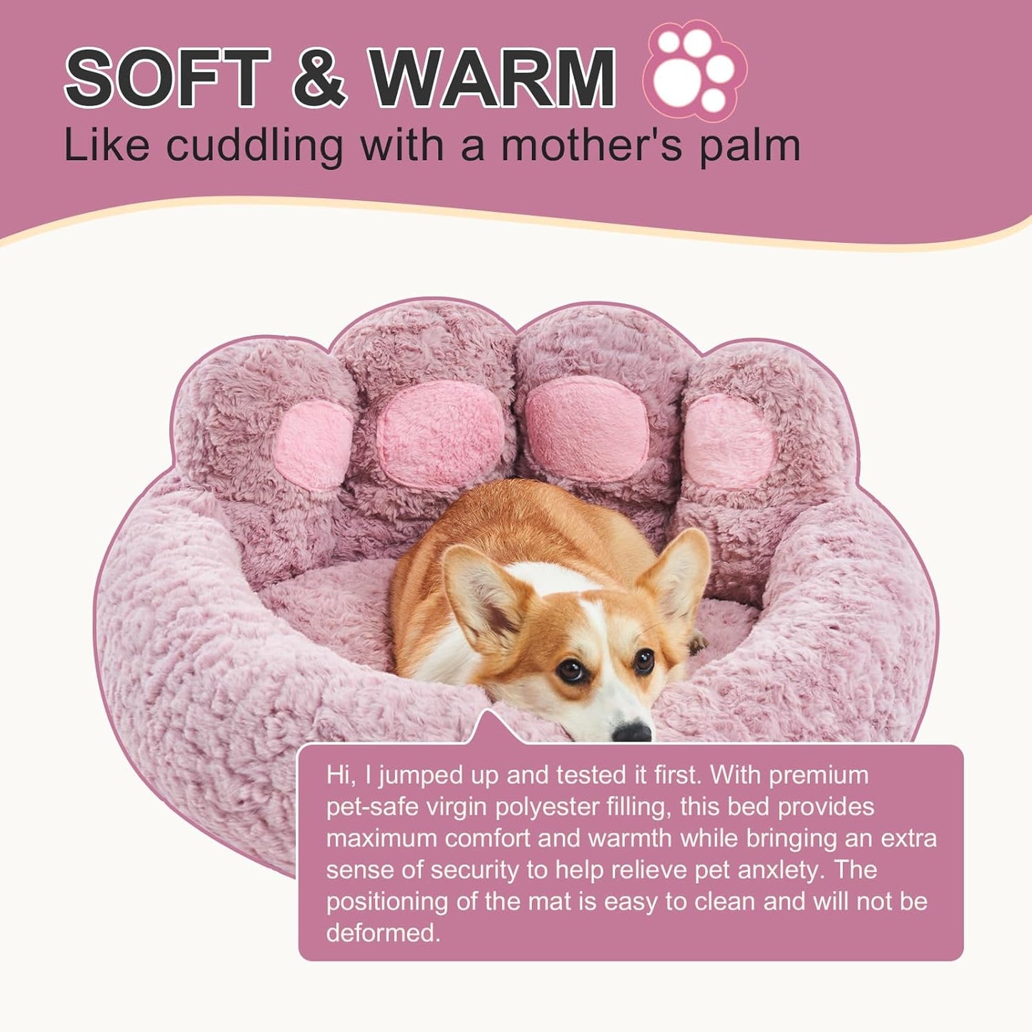 PAW SHAPE PET BED